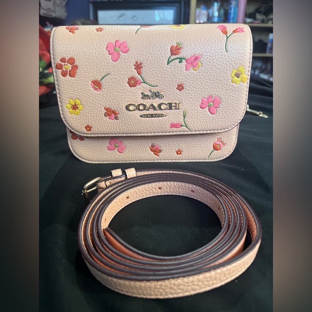 Coach Mini Brynn Crossbody w/ Mystical Floral Print - Picture 1 of 7